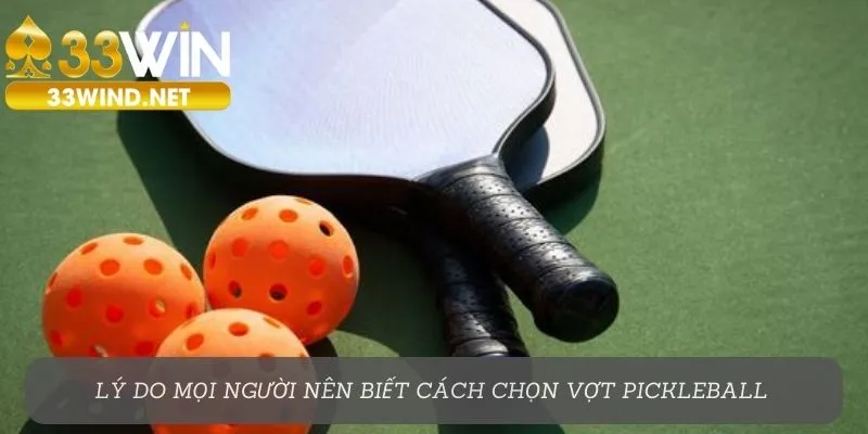 Lý do mọi người nên biết cách chọn vợt pickleball